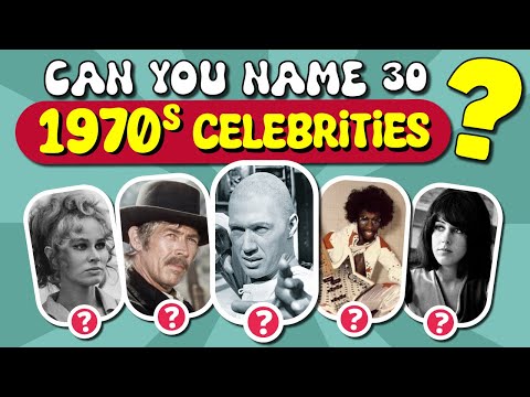 Can You Remember These Iconic 70s Celebrities?🧠 Senior QUIZ 👑