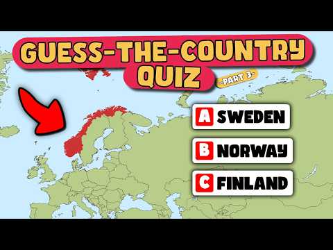 TOUGH Country Quiz 🌍 Can you Guess 30 Countries on the Map? – Part 3 🗺️