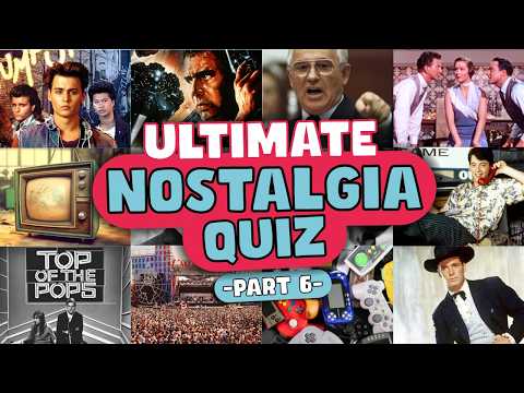 VINTAGE QUIZ: 50s, 60s, 70s & 80s Nostalgia quiz! PART 6 💡 Test Your Memory! 🧠