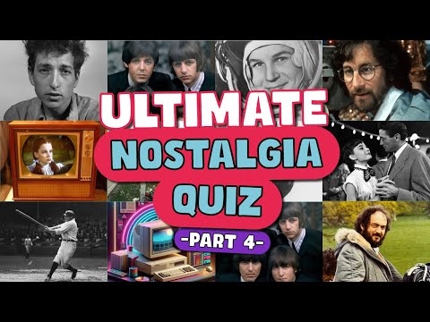 VINTAGE QUIZ: 50s, 60s, 70s & 80s Nostalgia quiz! PART 4 💡 Test Your Memory! 🧠