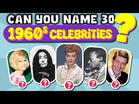 Did You Grow Up In The 1960s? 🧠 Name These Iconic 60s Celebrities! 👑 Senior QUIZ