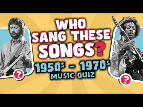 Are you a MUSIC LEGEND that can guess these 1950s – 1970s songs? 🎸 Music Quiz