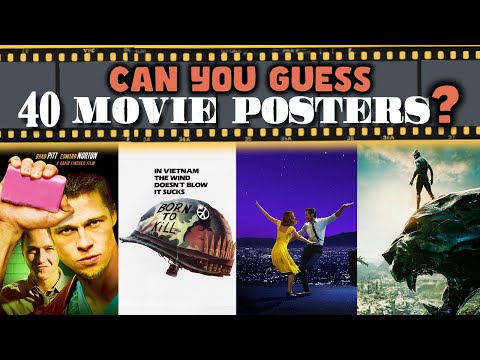 Are You a Movie Genius? TRY NAMING 30/40 MOVIE POSTERS!