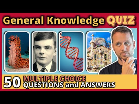 TOUGH QUIZ with 50 GENERAL KNOWLEDGE trivia quiz questions 🧠
