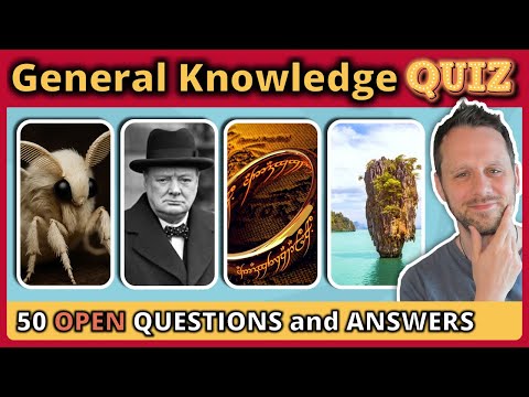 50 QUIZ QUESTIONS for you to test  🧠 GENERAL KNOWLEDGE TRIVIA QUIZ