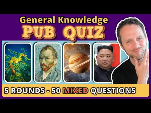 50 Question TRIVIA QUIZ 🧠 – Ultimate 5-ROUND PUB QUIZ Challenge!