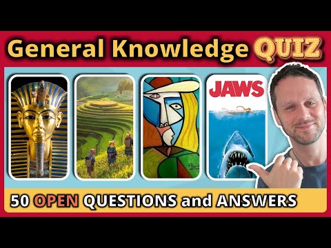 50 GENERAL KNOWLEDGE TRIVIA QUIZ questions to test you! 🧠