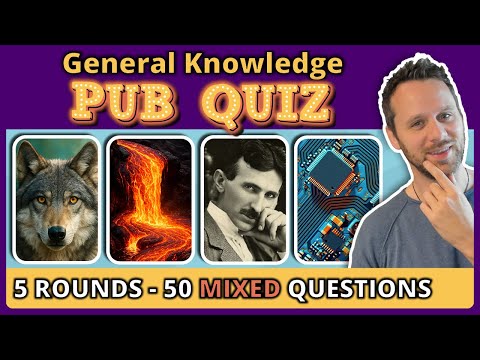 ⚠️ 50 question EPIC TRIVIA QUIZ 🧠 5-ROUND PUB QUIZ challenge!