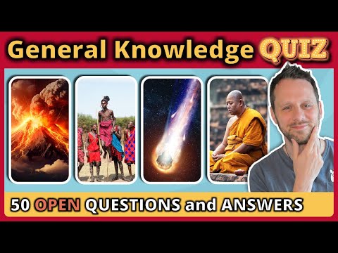 50 QUESTION GENERAL KNOWLEDGE TRIVIA QUIZ, can you score 85%?