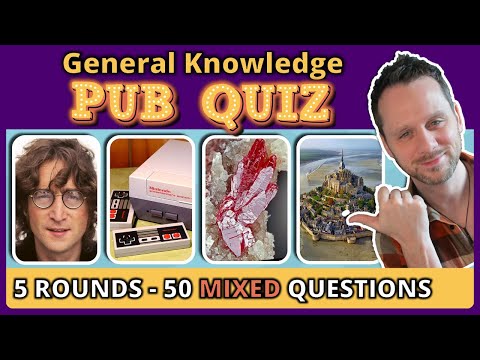 5-ROUND PUB QUIZ with TWIST 🧠 50 TRIVIA QUIZ Questions and Answers!