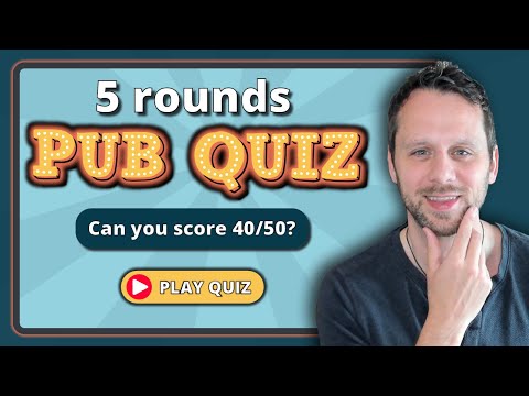 🧠 General Knowledge CHALLENGE | Play the trivia PUB QUIZ