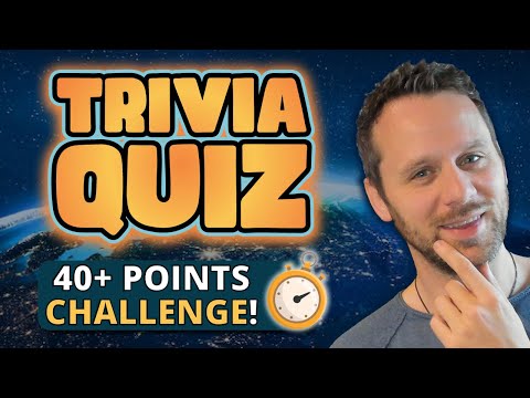TRIVIA QUIZ ⚡ Try to score 40+ general knowledge questions!