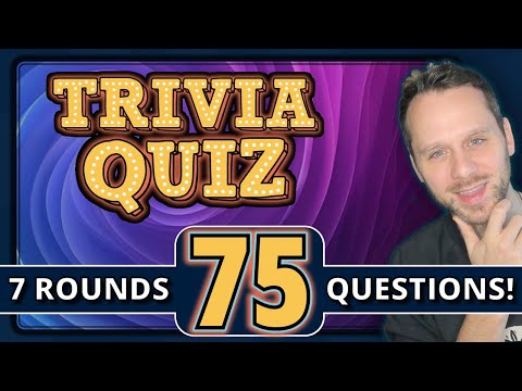 75 TRIVIA QUIZ questions 🏆 PLAY general knowledge Pub Quiz!