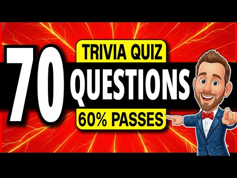 70 Trivia Quiz Questions That EVERYONE Can Pass! 🏆 Pub Quiz General Knowledge