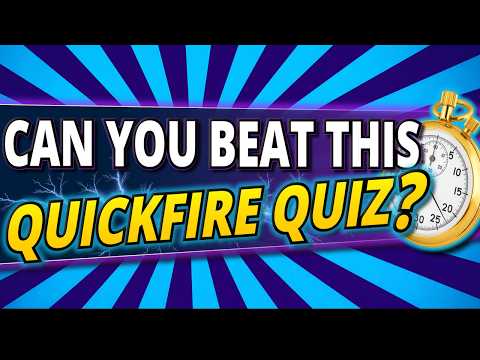 Trivia Quiz ⚡50 Questions LIGHTNING ROUND ⚡EVERYONE Can Beat This!