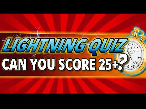 50 QUICKFIRE Questions ⚡ EVERYONE Can Beat this RAPID FIRE Quiz!
