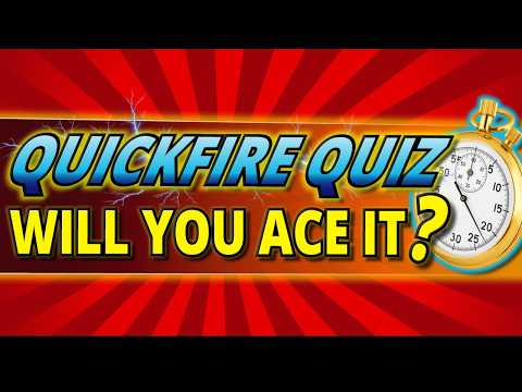50 LIGHTNING Trivia Quiz Questions EVERYONE Can Beat. Can YOU?