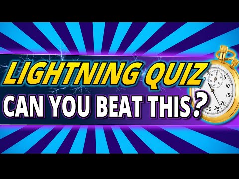 50 QUICKFIRE Questions ⚡ EVERYONE Should Beat this Lightning Quiz!