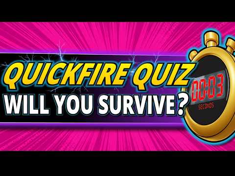 50 LIGHTNING Quiz Questions ⚡ Can YOU Pass This QUICKFIRE Round?