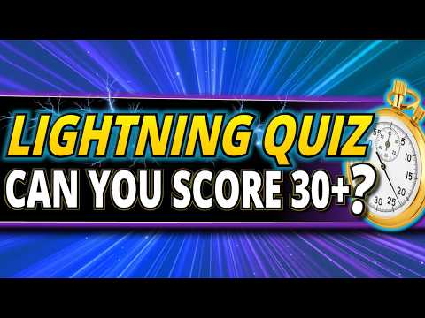 50 RAPID FIRE Quiz Questions EVERYONE Should Beat! ⚡ QUICKFIRE Trivia