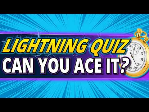 50 QUICKFIRE Questions ⚡ EVERYONE Can Beat this RAPID FIRE Quiz!