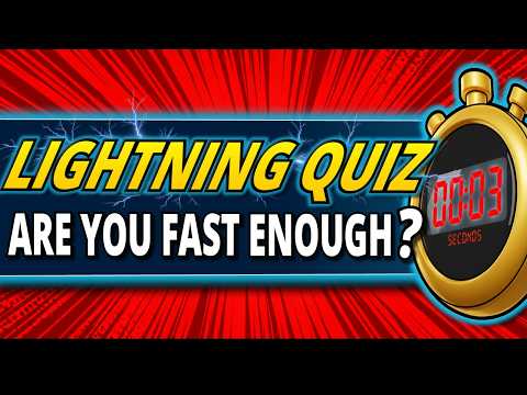 50 LIGHTNING Quiz Questions ⚡ Can You Beat These RAPID FIRE Trivia Questions?