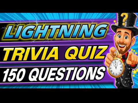 150 QUICKFIRE Trivia Quiz Questions ⚡ EVERYONE Can Beat this LIGHTNING Quiz!
