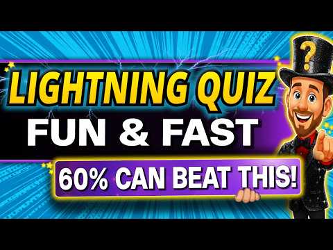 150 SUPER FUN Lightning Trivia Quiz Questions EVERYONE Can Beat! ⚡ QUICKFIRE Quiz Challenge