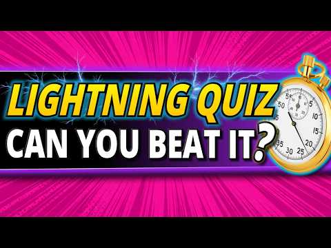 50 QUICKFIRE Questions ⚡ Can YOU Beat this RAPID FIRE Quiz?