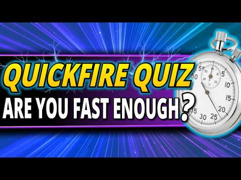 50 LIGHTNING Quiz Questions ⚡ Can YOU Beat 35+ QUICKFIRE Trivia Questions?