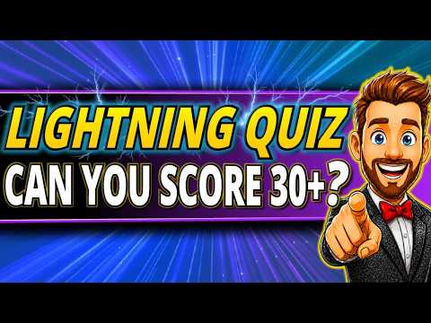 50 RAPID FIRE Quiz Questions EVERYONE Should Beat! ⚡ QUICKFIRE Trivia