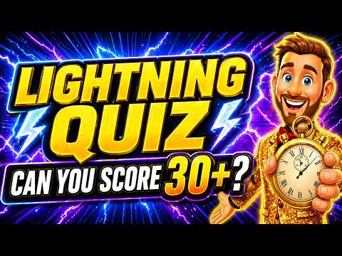 50 RAPID FIRE Quiz Questions EVERYONE Can Beat! ⚡ QUICKFIRE Trivia