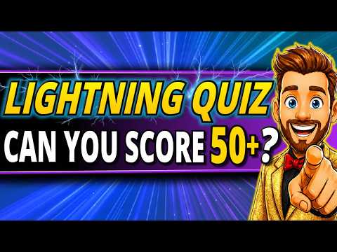 100 General Knowledge RAPID FIRE Quiz Questions EVERYONE Should Beat! ⚡ Trivia Quiz
