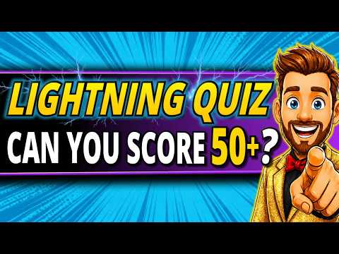 100 General Knowledge QUICK FIRE Quiz Questions EVERYONE Should Try! ⚡ Trivia Quiz