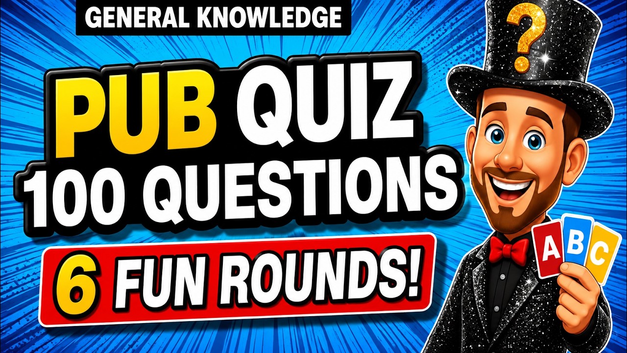100 SUPER FUN General Knowledge Trivia Quiz Questions EVERYONE Knows! Do YOU?